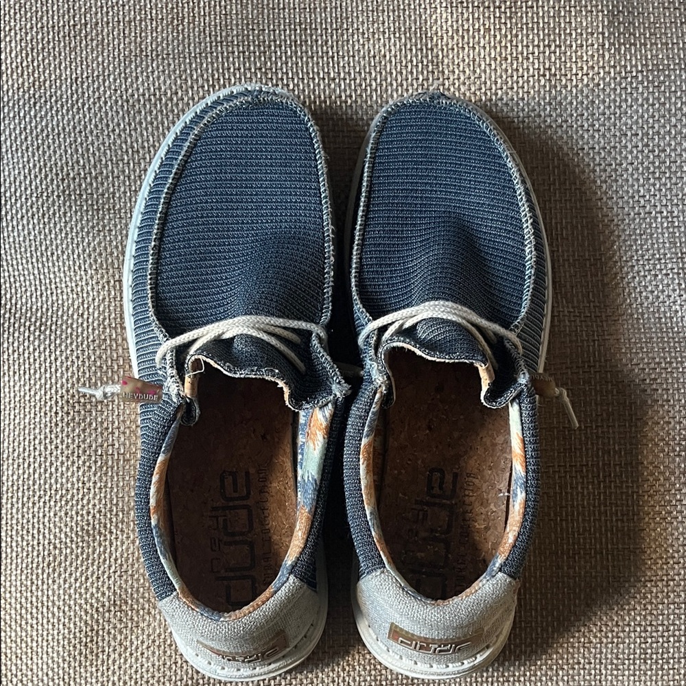 Hey Dude mens navy moccasins